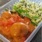 #06 Arroz integral com almondegas